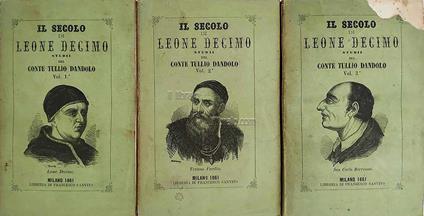 Il secolo di Leone decimo. Studii - copertina