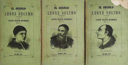 Il secolo di Leone decimo. Studii - copertina
