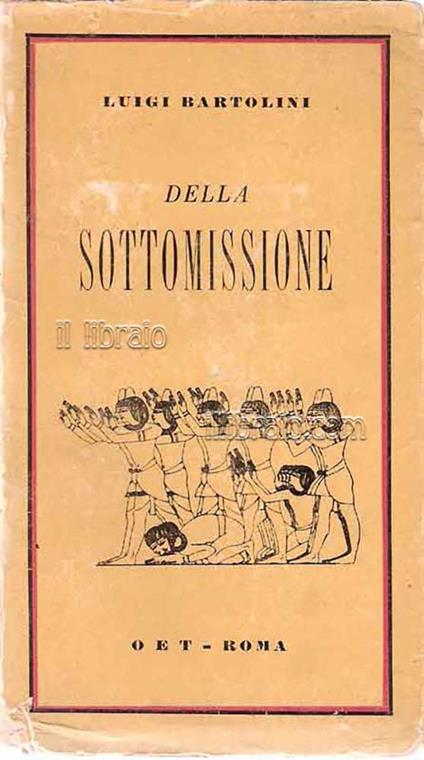 Della sottomissione - copertina