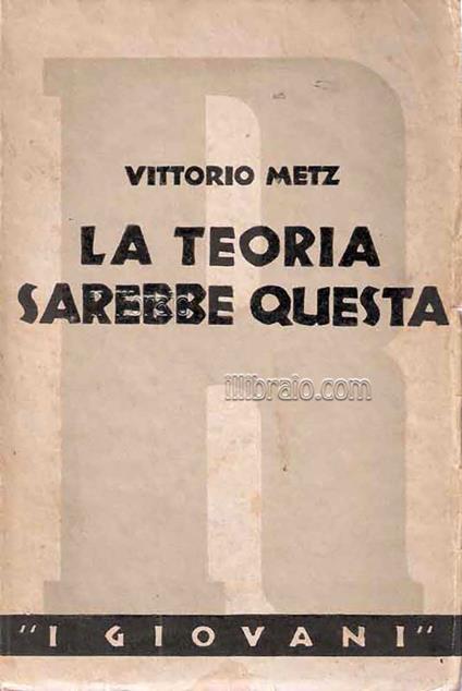 La teoria sarebbe questa - copertina