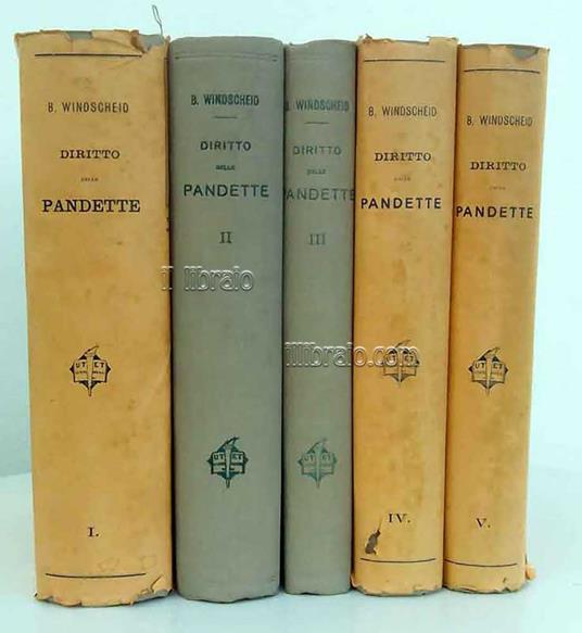 Il diritto delle Pandette. Note e riferimenti al diritto civile italiano iniziate da Carlo Fadda e Paolo Emilio Bensa e continuate da Pietro Bonfante coadiuvato dall'avv. prof. Fulvio Maroi - copertina