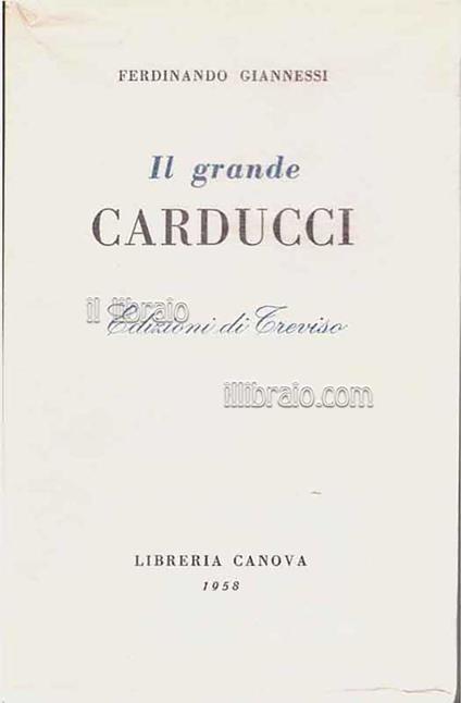 Il grande Carducci - copertina