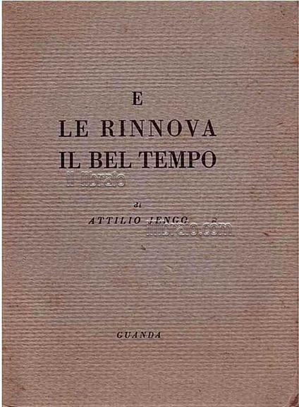 E le rinnova il bel tempo - copertina
