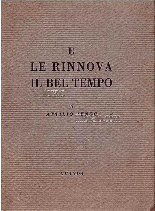 E le rinnova il bel tempo - copertina