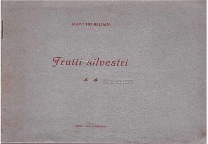 Frutti silvestri. Sonetti - copertina