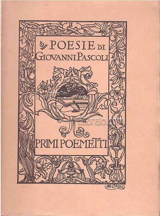Primi poemetti - copertina