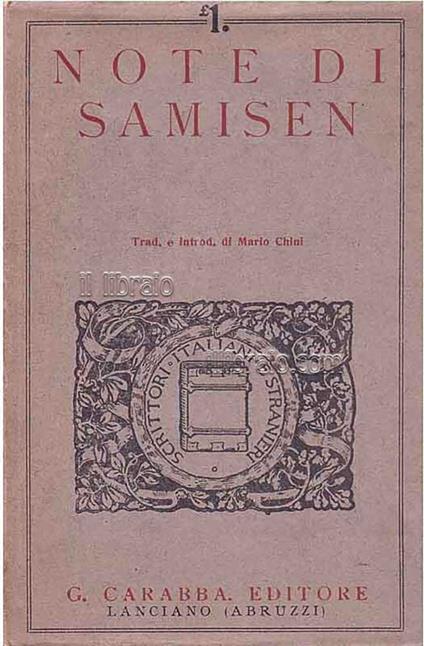 Note di Samisen - copertina