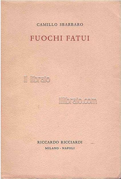 Fuochi fatui - copertina