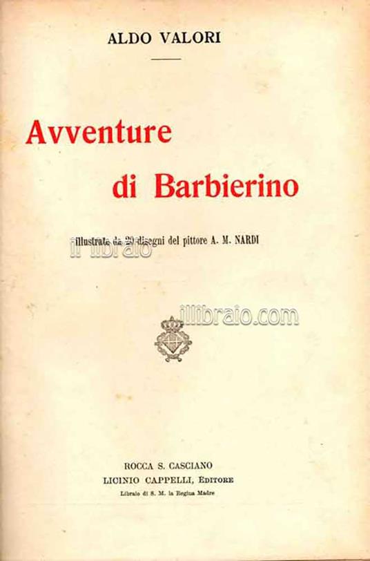 Avventure di Barbierino - copertina