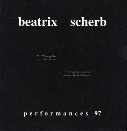Beatrix Scherb. Performances 97 - copertina