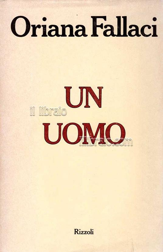 Un uomo - copertina