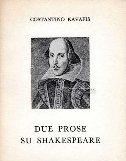 Due prose su Shakespeare - copertina