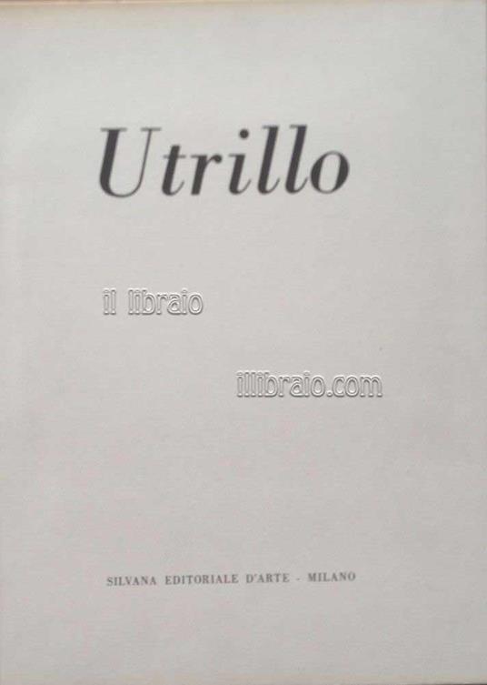 Utrillo - copertina