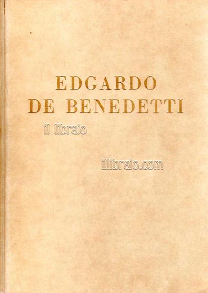 Edgardo De Benedetti - copertina