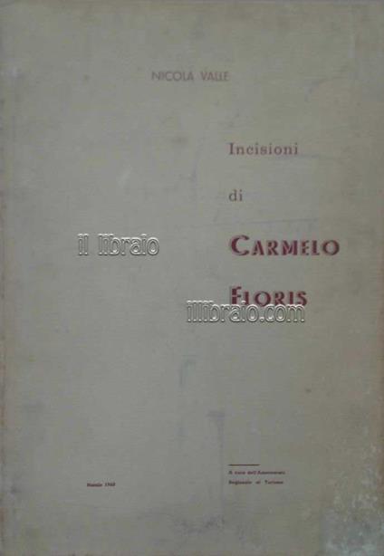 Incisioni di Carmelo Floris - copertina