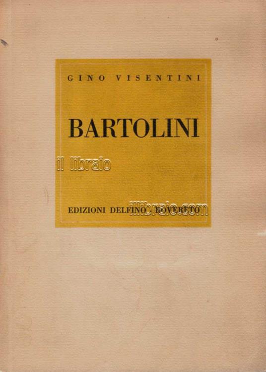 Bartolini - Gino Visentini - copertina