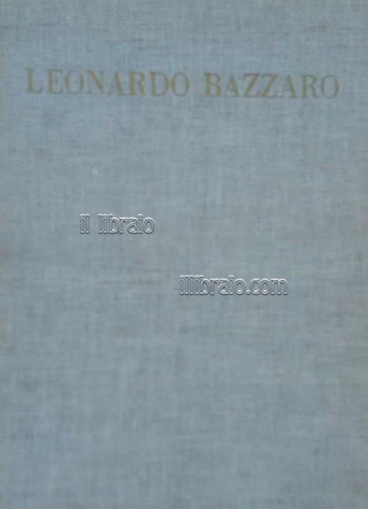 Leonardo Bazzaro - G. Nicodemi - copertina