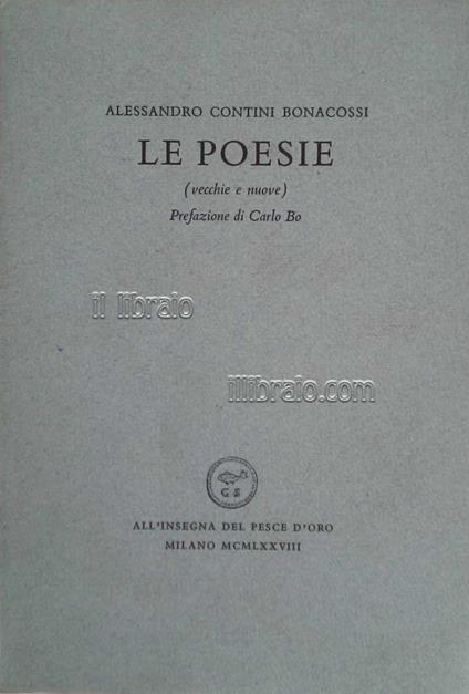 Le poesie (vecchie e nuove) - copertina
