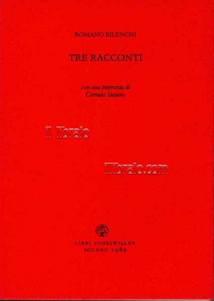 Tre racconti - copertina