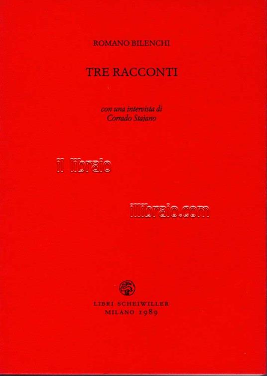 Tre racconti - copertina