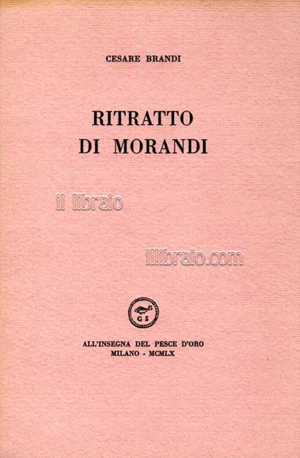 Ritratto di Morandi - copertina