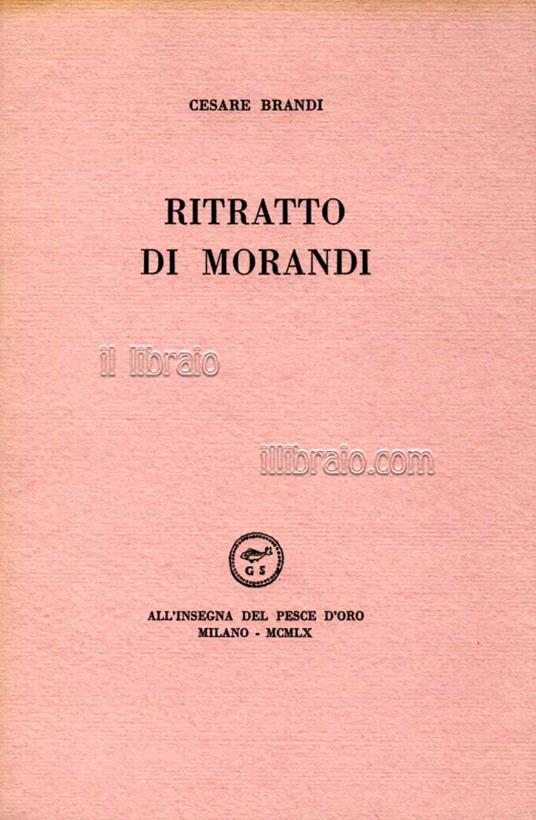 Ritratto di Morandi - copertina