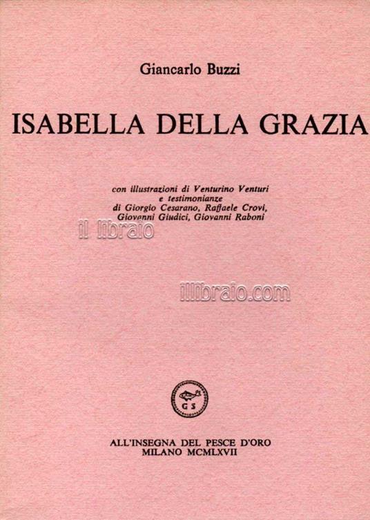 Isabella della Grazia - copertina