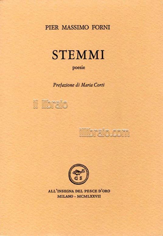 Stemmi. Poesie - copertina
