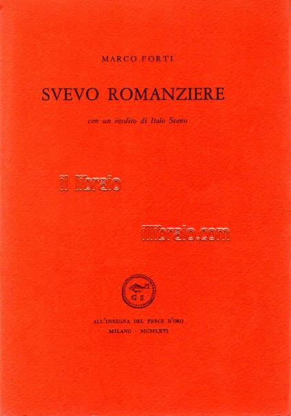 Svevo romanziere - copertina
