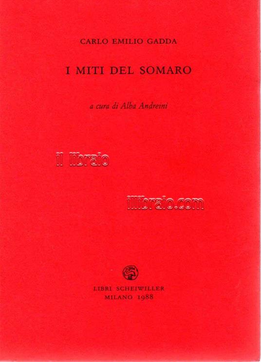 I miti del somaro - copertina
