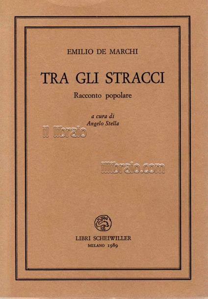 Tra gli stracci. Racconto popolare - copertina