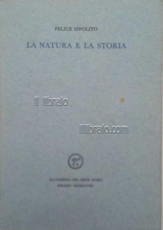 La natura e la storia - copertina