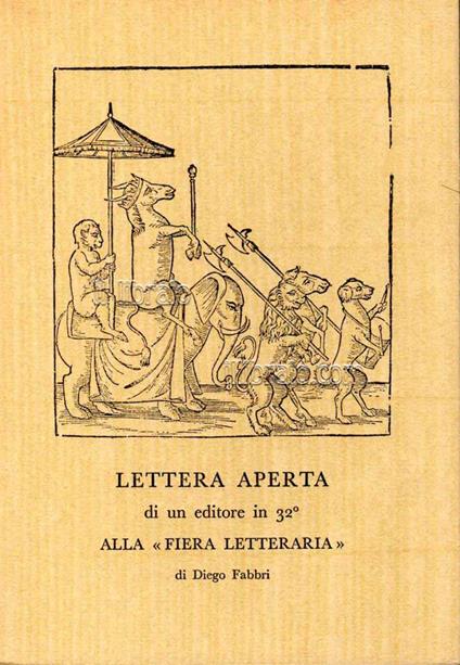 Lettera aperta di un Editore in 32° alla Fiera Letteraria - copertina