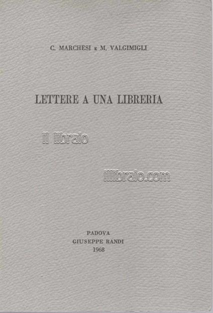 Lettere a una libreria - copertina
