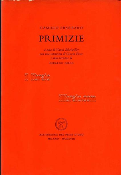 Primizie - copertina