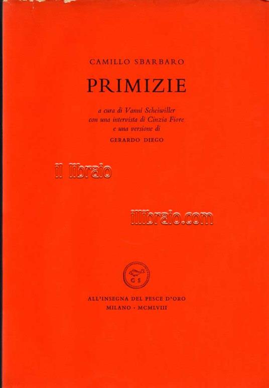 Primizie - copertina