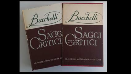 Saggi critici - copertina