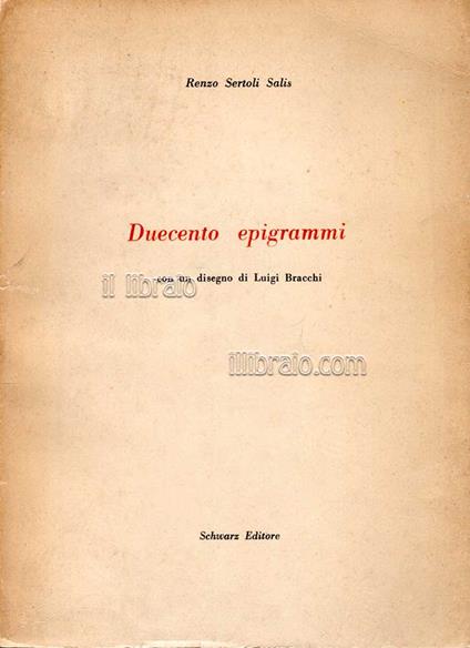 Duecento epigrammi - copertina