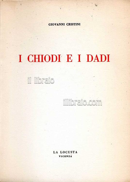I chiodi e i dadi - copertina