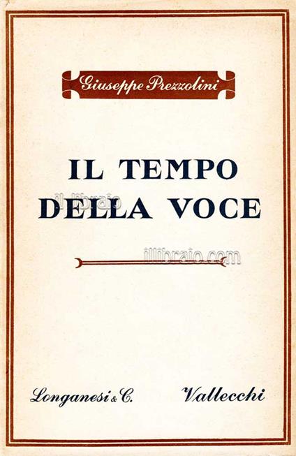 Il tempo della voce - copertina