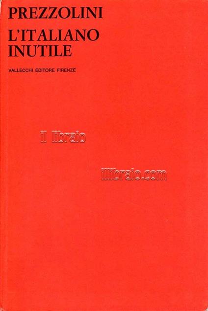L' italiano inutile - copertina