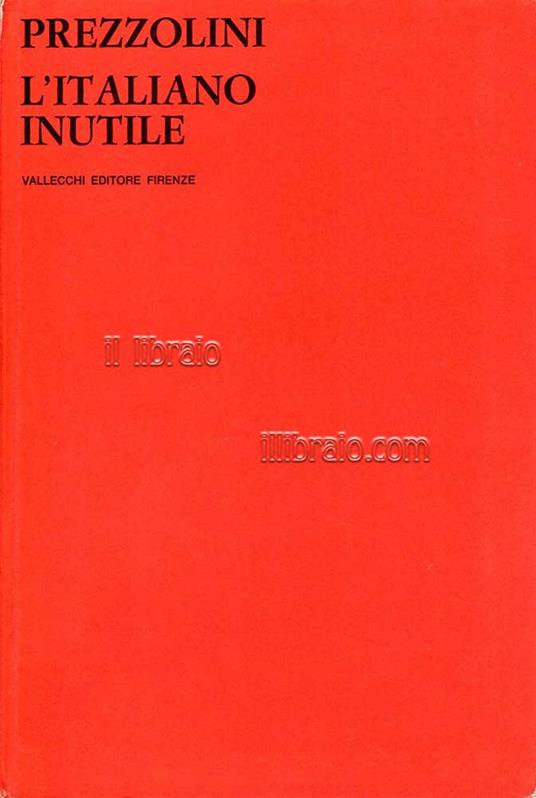 L' italiano inutile - copertina