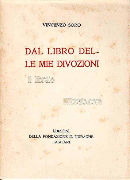 Dal libro delle mie divozioni - copertina