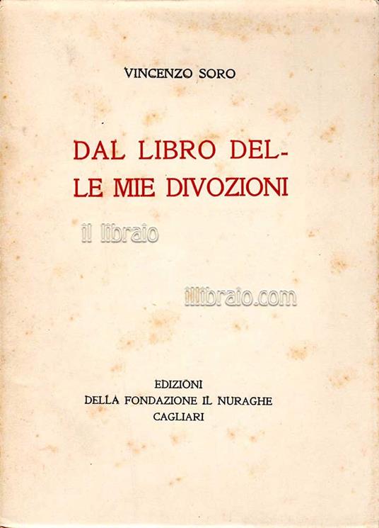 Dal libro delle mie divozioni - copertina