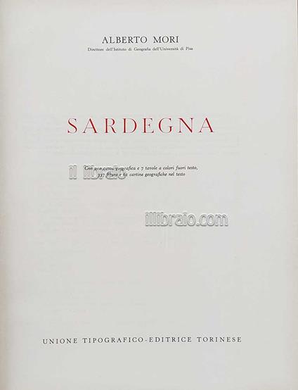 Sardegna - A. Mori - copertina