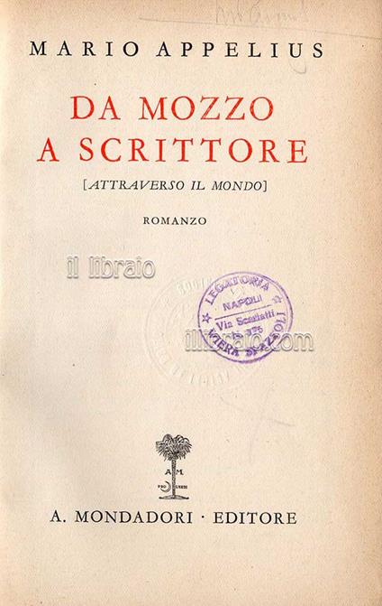 Da mozzo a scrittore - copertina
