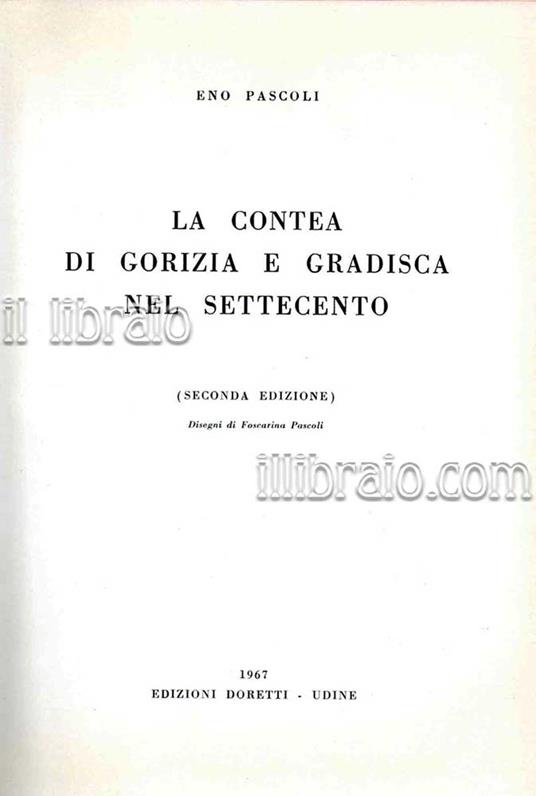 La Contea di Gorizia e Gradisca nel Settecento - copertina