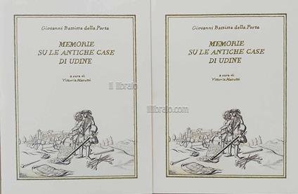 Memorie su le antiche case di Udine - copertina