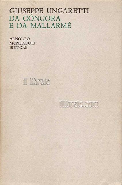 Da Gongora e da Mallarmé - copertina