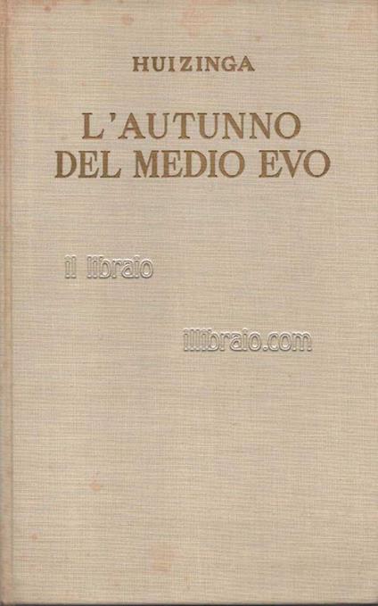 L' autunno del medio evo - copertina